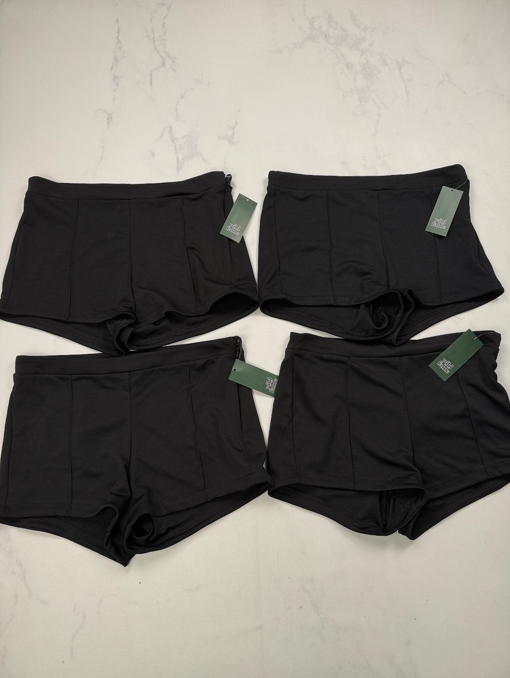 Wild Fable Athletic Shorts Black Current Statement Style Pack of 4 - Womens M